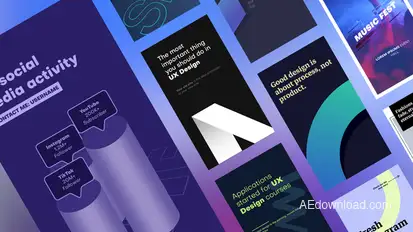 Instagram Stories Titles template preview