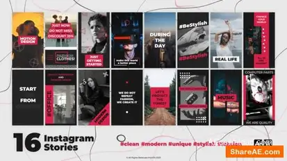 Instagram Stories Openers template preview