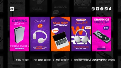 Instagram Stories Product Promo template preview