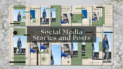 Instagram Stories and Posts Elements template preview