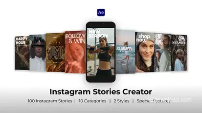 Instagram Stories Creator | After Effects Elements template preview