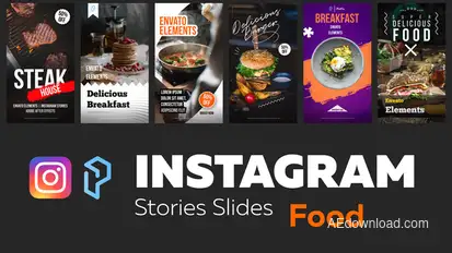 Instagram Stories Food Product Promo template preview