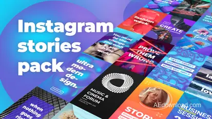 Instagram Stories Pack Video Displays template preview
