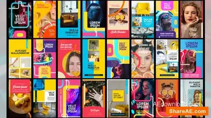 Instagram Stories Pack Openers template preview