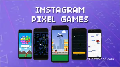 Instagram Stories | Pixel Games broadcast-packages template preview