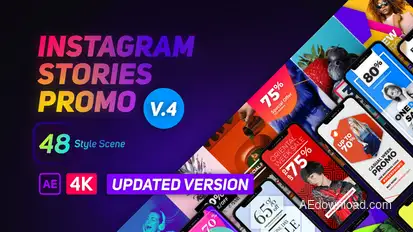 Instagram Stories Promo Video Displays template preview