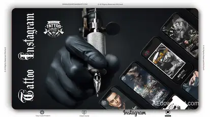 Instagram Stories Tattoo Product Promo template preview