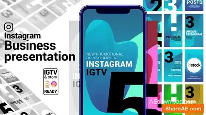 Instagram Story. Business Presentation. IGTV and Story ready. Openers template preview