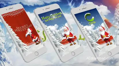 Instagram Story from Santa 2 Titles template preview