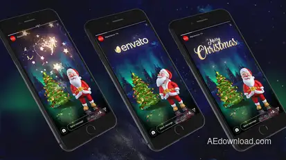 Instagram Story from Santa Titles template preview