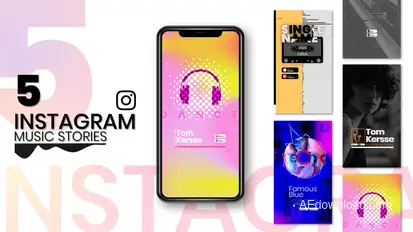 Instagram Story Music Visualizer Product Promo template preview