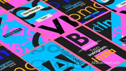 Instagram Typographic Product Promo template preview