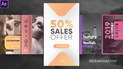 Instagram Unique Stories Elements template preview