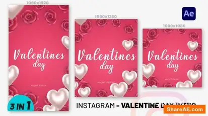 Instagram Valentines Day Intro Openers template preview