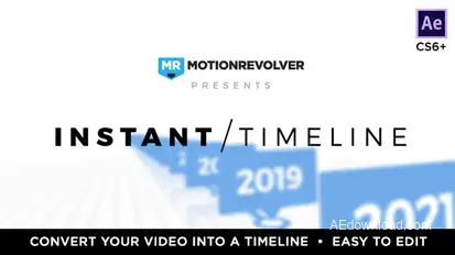 Instant Corporate Timeline Video Displays template preview