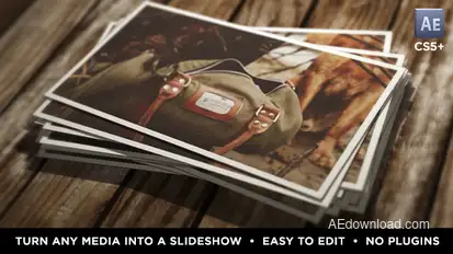 Instant Photo Stack Video Displays template preview