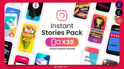 Instant Stories Pack - AE Version Product Promo template preview