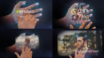 Interactive Hand Hologram Opener Openers template preview
