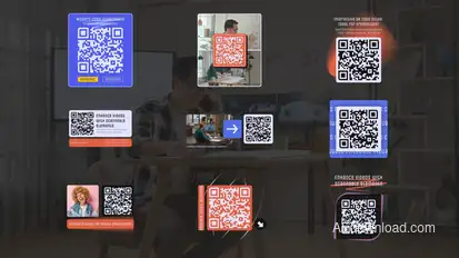 Interactive QR Code Design Titles template preview