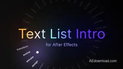 Interactive Text Animations Titles template preview