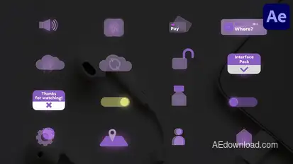 Interface Pack for After Effects Elements template preview
