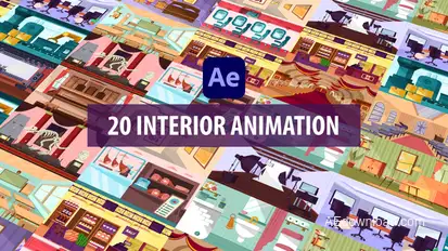 Interior Background Scenes - After Effects Elements template preview