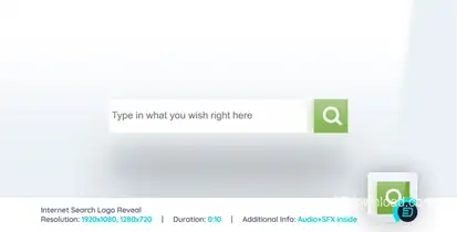 Internet Search Logo Reveal Logo Stings template preview