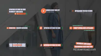 Interview Name Tag Corporate & Vlog Edition Elements template preview