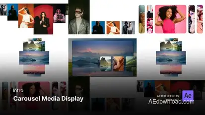 Intro - Carousel Media Display After Effects Template Elements template preview