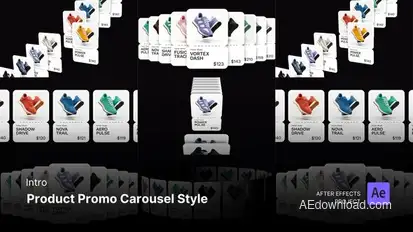Intro - Product Promo Carousel Style After Effects Project Files Product Promo template preview