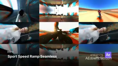 Intro - Sport Speed Ramp Seamless After Effects Project Files broadcast-packages template preview