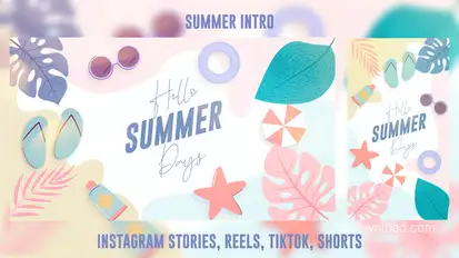 Intro - Summer Intro Titles template preview