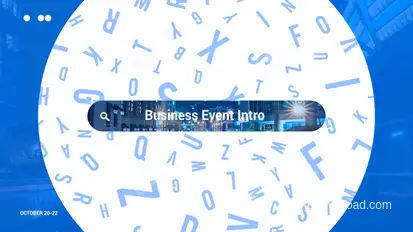 Intro Business Event (After Effects) Video Displays template preview