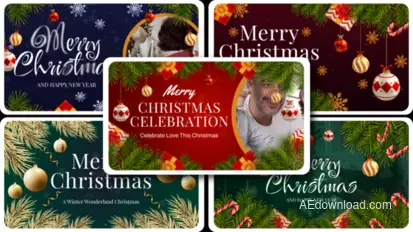 Intro Christmas Text Opener Openers template preview