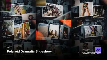 Intro/Opening - Polaroid Dramatic Slideshow After Effects Project Files Video Displays template preview