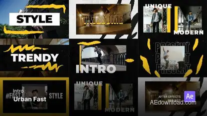 Intro/Opening - Urban Fast After Effects Project Files Openers template preview