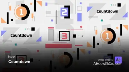 Intro/Opening Video - Countdown After Effects Template Product Promo template preview