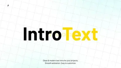 Intro Text  AE Titles template preview