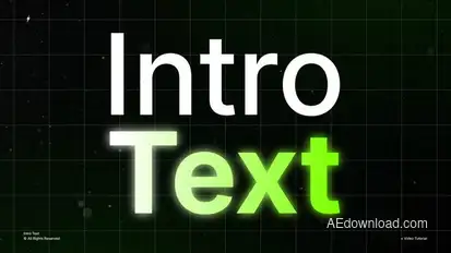 Intro Text | After Effects Titles template preview