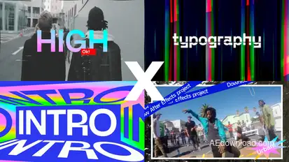 Intro Urban Video Displays template preview