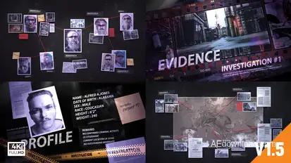 Investigation Detective Intro broadcast-packages template preview