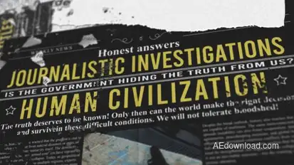Investigation Newspaper Mockup Titles Titles template preview