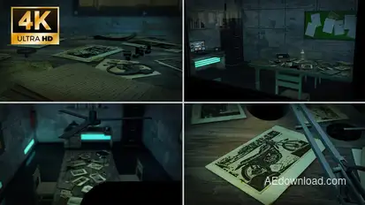 Investigation slideshow Video Displays template preview