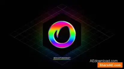 Isometric Cube Logo Opener Logo Stings template preview