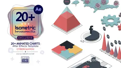 Isometric Infographic Pack Infographics template preview