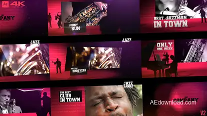 Jazz Band Event Openers template preview