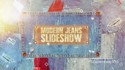 Jeans Slideshow Video Displays template preview