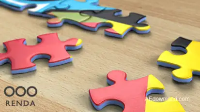 Jigsaw Puzzle Logo Reveal Logo Stings template preview