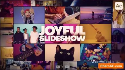 Joyful Slideshow Openers template preview