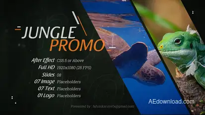 Jungle Promo Video Displays template preview